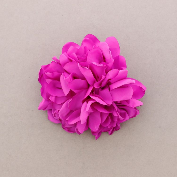 FABRIC FLOWER BROOCH 15CM