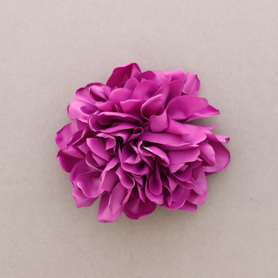 FABRIC FLOWER BROOCH 15CM