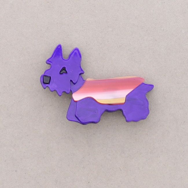 BROCHE PERRITO RESINA