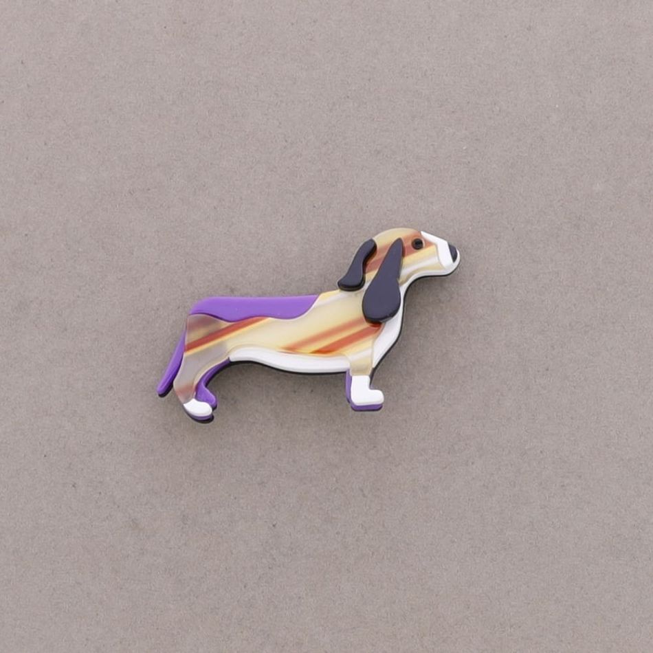 RESIN PUPPY BROOCH
