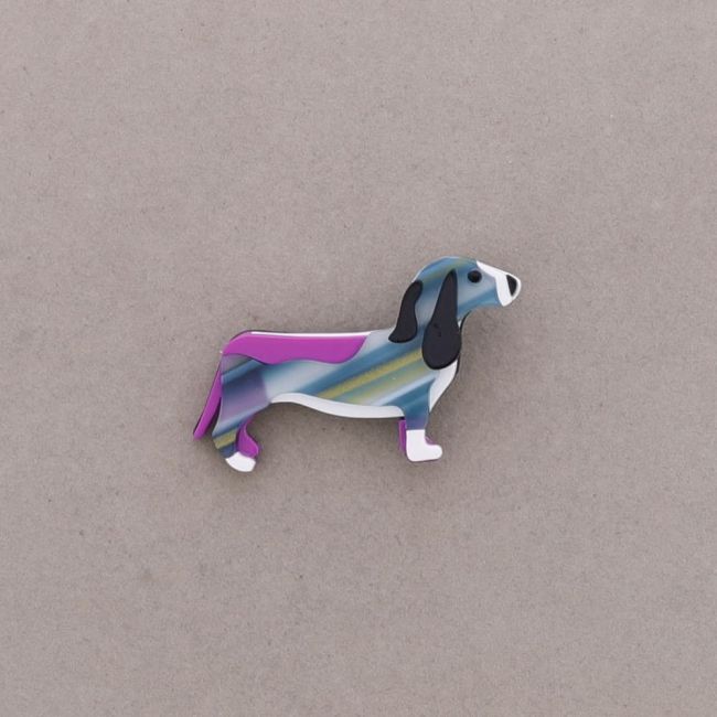 RESIN PUPPY BROOCH