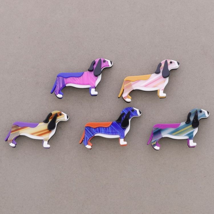 RESIN PUPPY BROOCH 2
