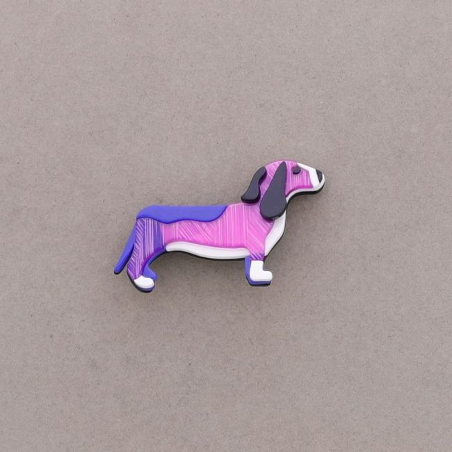 RESIN PUPPY BROOCH