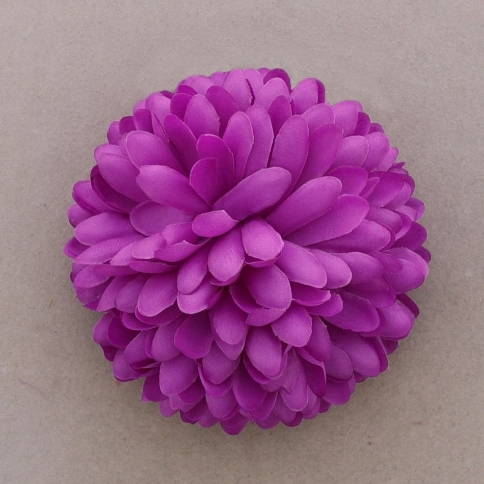 FABRIC FLOWER BROOCH 12CM