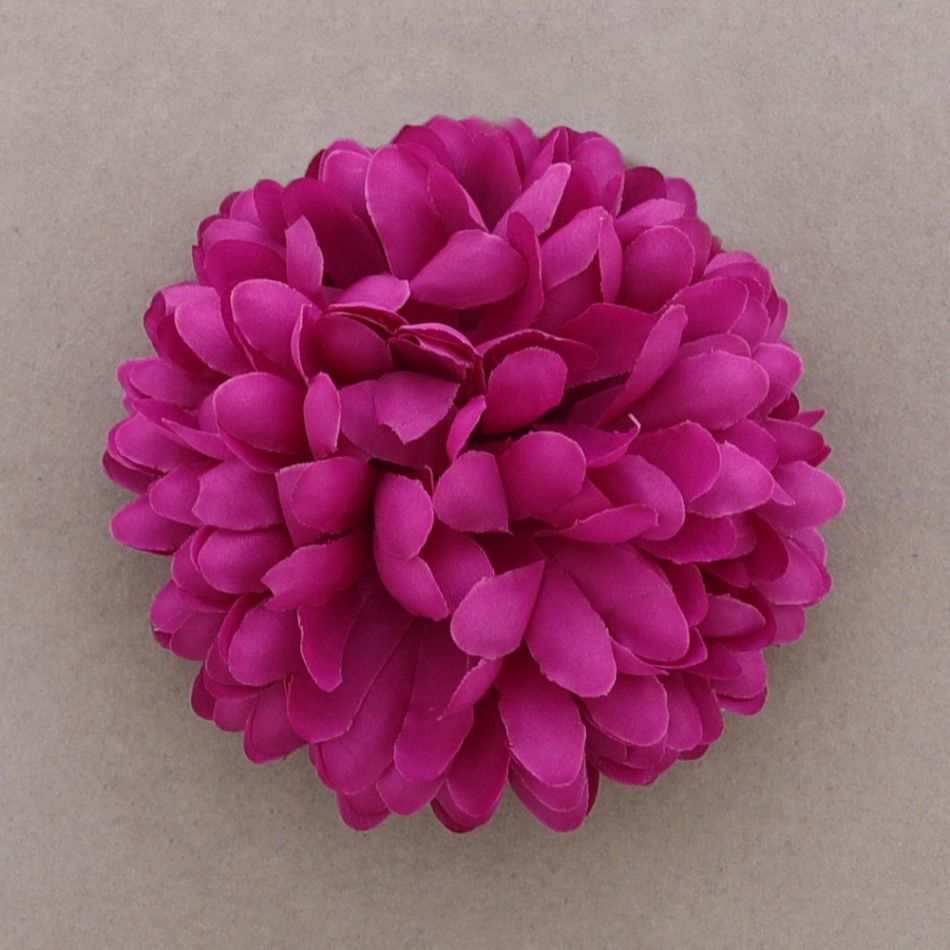 BROCHE FLOR TELA 12CM