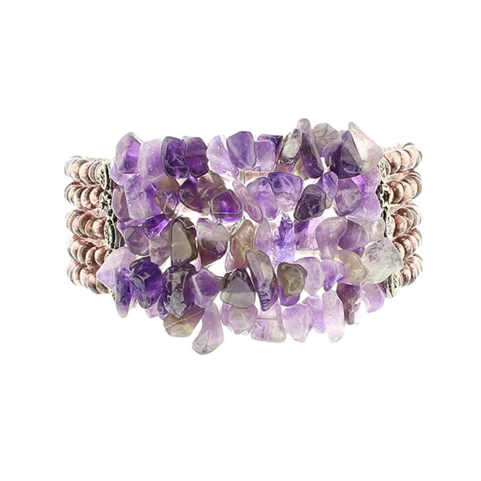 BRACELET WITH STONE BEADS