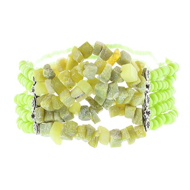 BRACELET WITH STONE BEADS