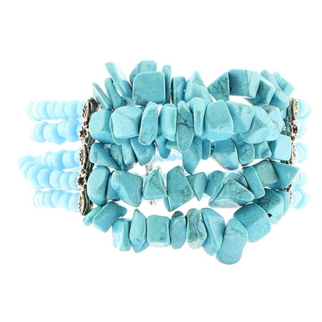 BRACELET WITH STONE BEADS