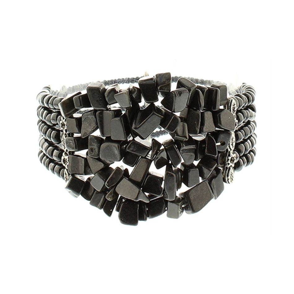 PULSERA ABALORIOS PIEDRECITAS