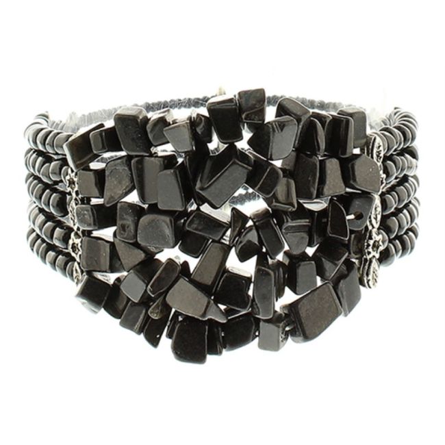 BRACELET WITH STONE BEADS