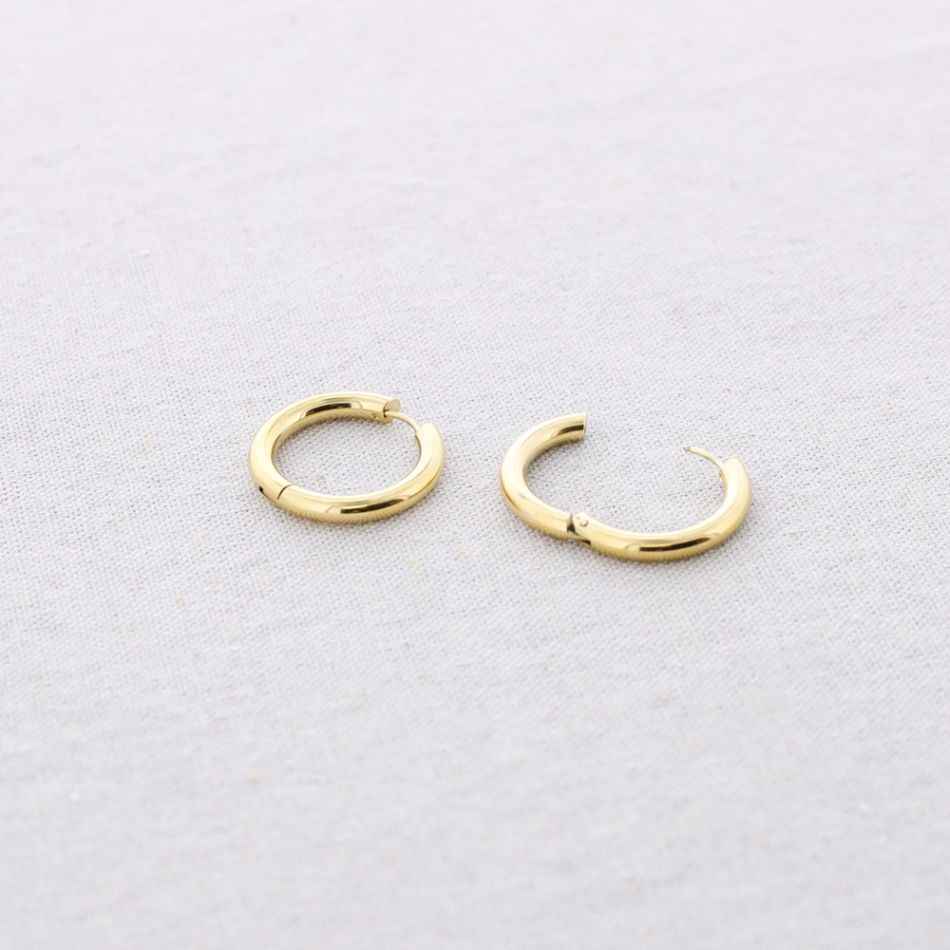 PENDIENTES ACERO ARO 2.0 CM