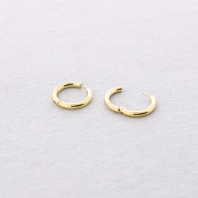 STEEL HOOP EARRINGS 2.0 CM