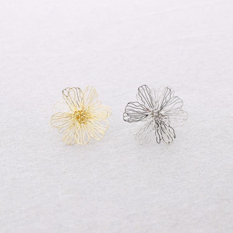 FILIGREE FLOWER STEEL RING 2