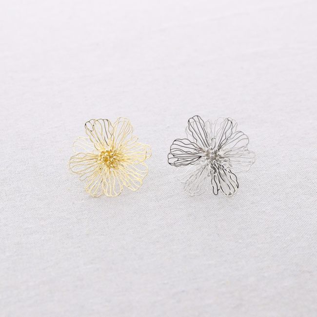 ANILLO ACERO FLOR FILIGRANA