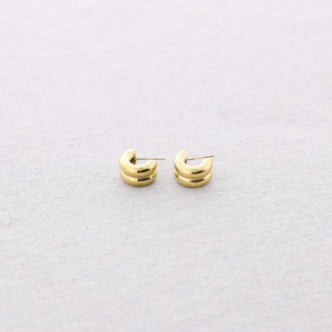 PENDIENTES ACERO ARO DOBLE