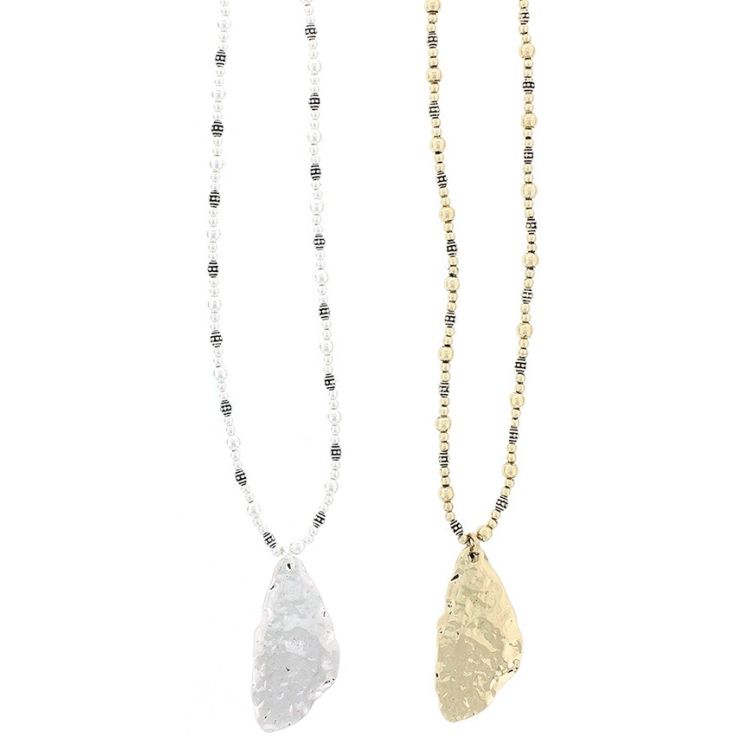 LONG NECKLACE PENDANT METAL 2