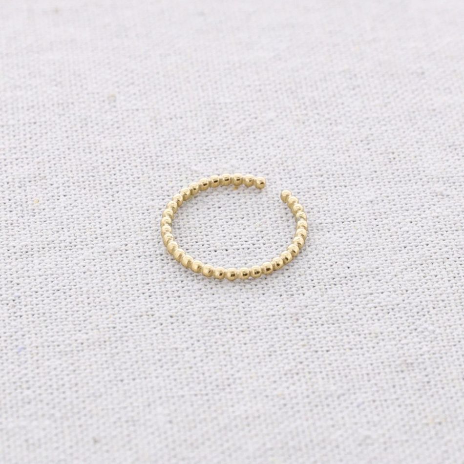 FINE STEEL RING WITH WAVES
