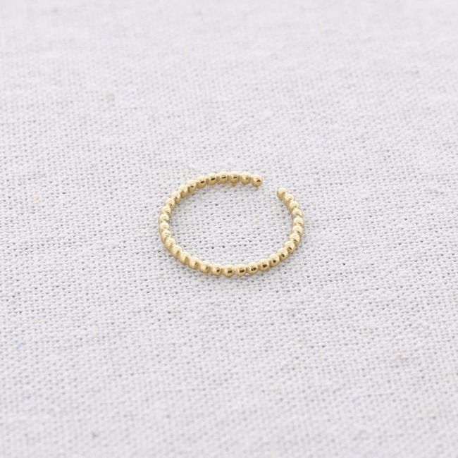 FINE STEEL RING WITH WAVES