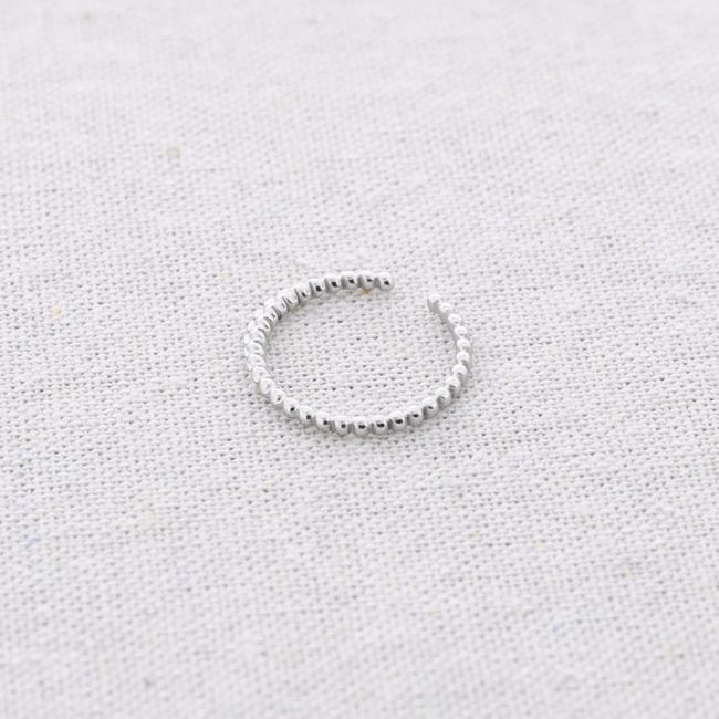 FINE STEEL RING WITH WAVES