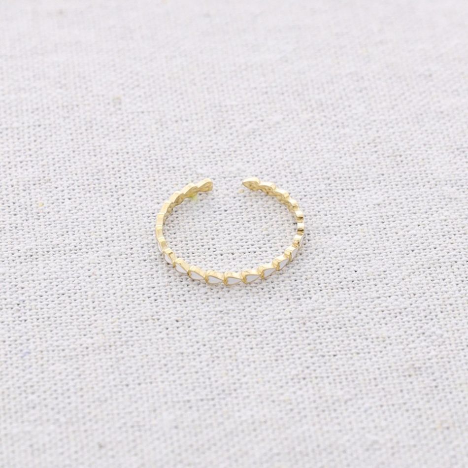 ANILLO ACERO FORMAS GOTA ESMALTE