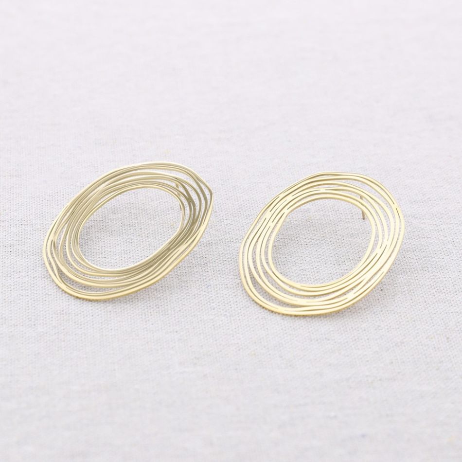 PENDIENTES ACERO ESPIRAL