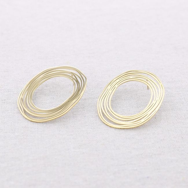 PENDIENTES ACERO ESPIRAL