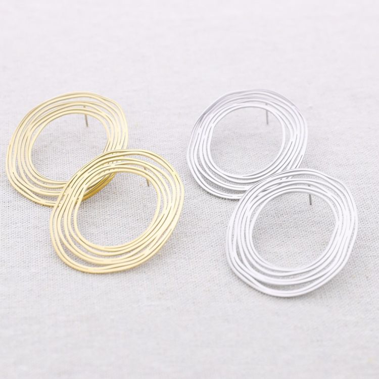 PENDIENTES ACERO ESPIRAL 2