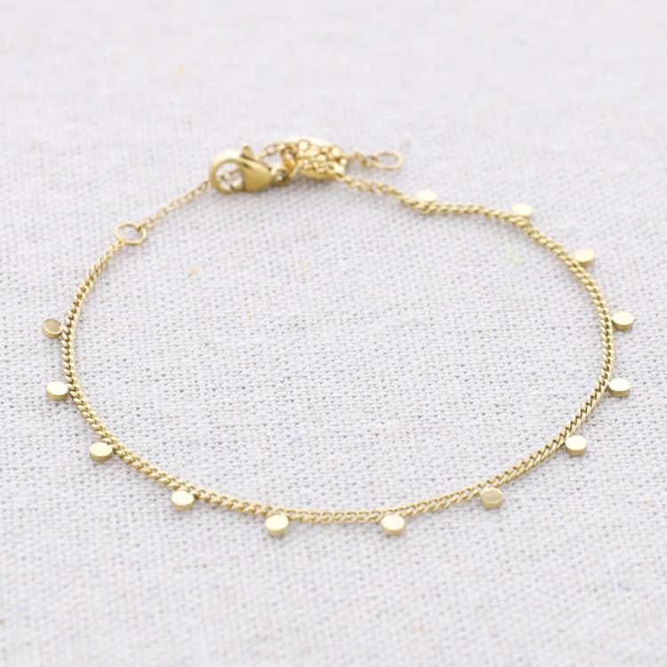 PULSERA ACERO COLGANTES MINI CHAPITAS 2