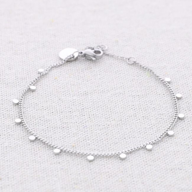 PULSERA ACERO COLGANTES MINI CHAPITAS