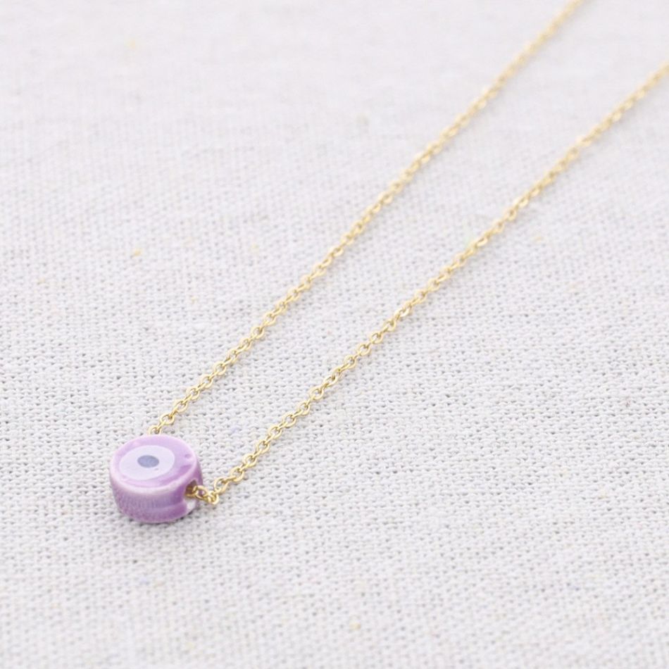 CERAMIC TURKISH EYE STEEL CHOKER