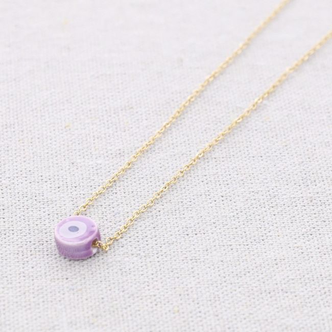 CERAMIC TURKISH EYE STEEL CHOKER