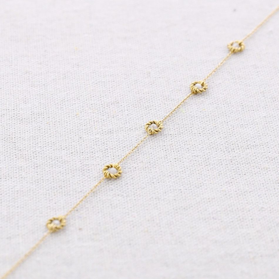 FACETED CRYSTALS STEEL CHOKER