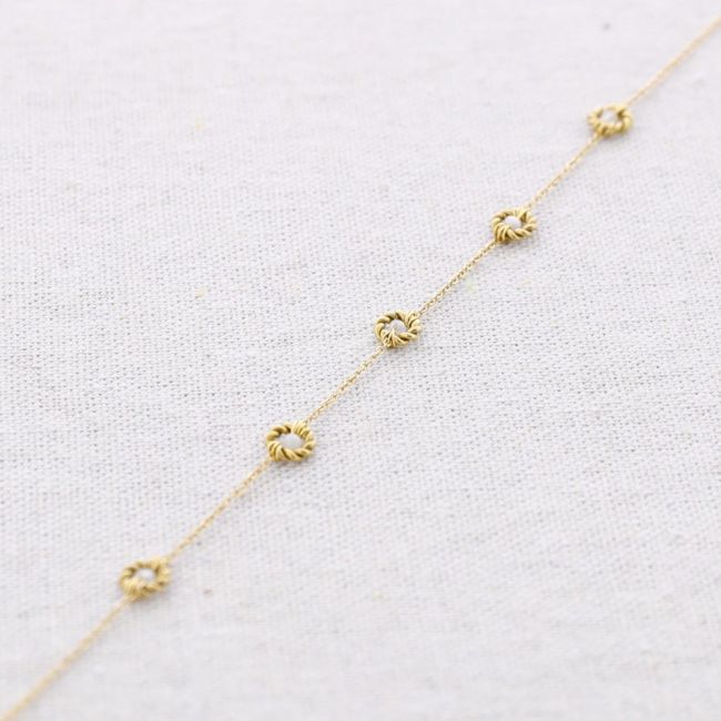 FACETED CRYSTALS STEEL CHOKER