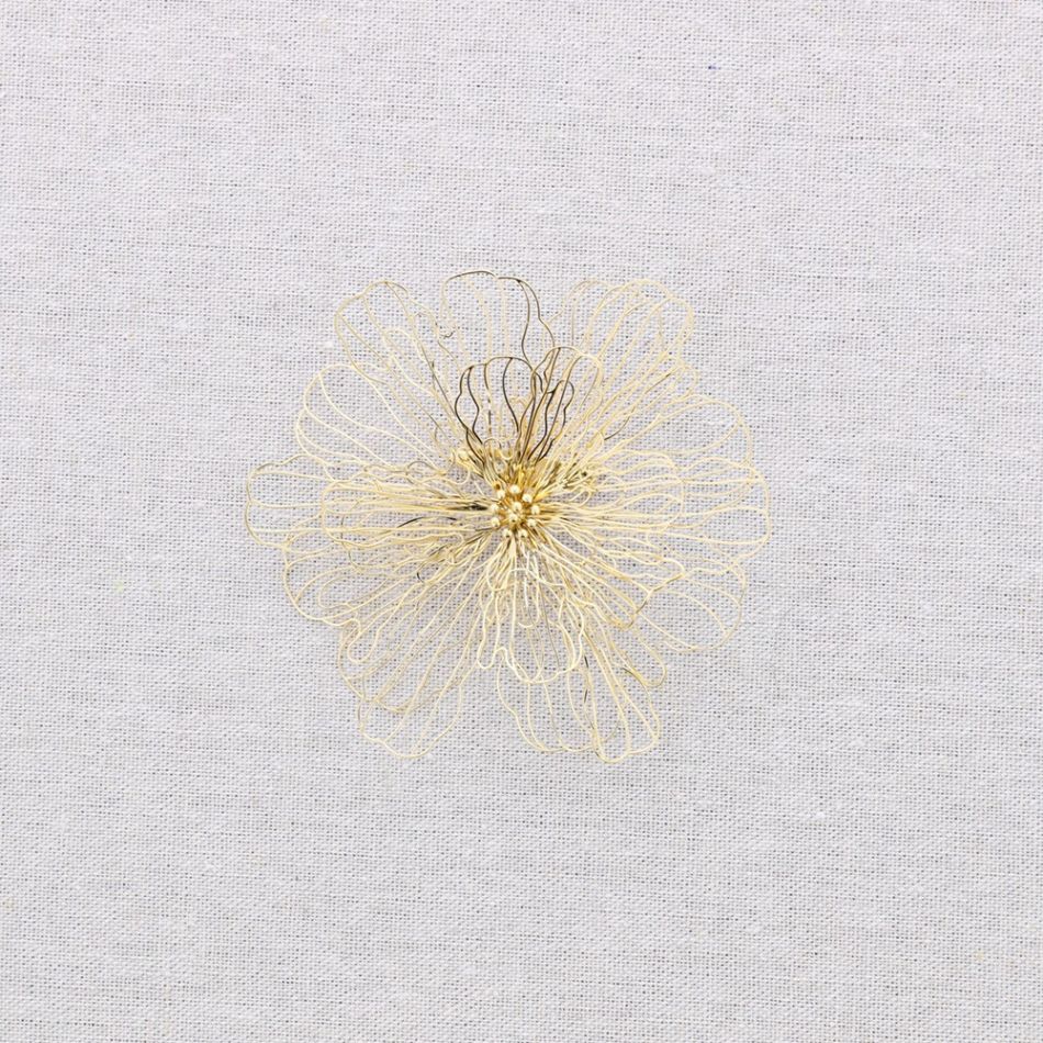 BROCHE ACERO FLOR FILIGRANA