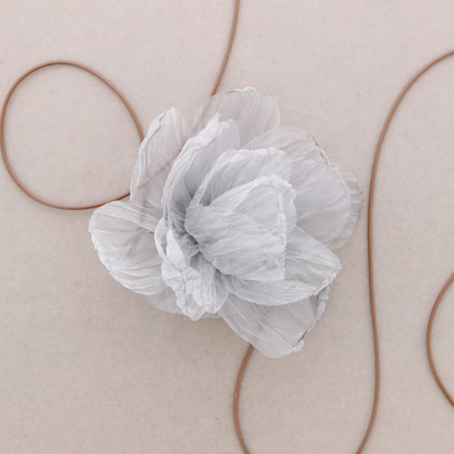FABRIC FLOWER CHOKER 12CM