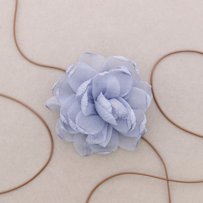 FABRIC FLOWER CHOKER 12CM