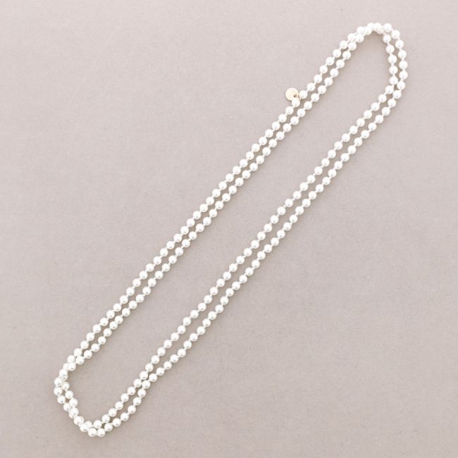 LONG NECKLACE WITH BALL KNOTS 6MM*1.5M