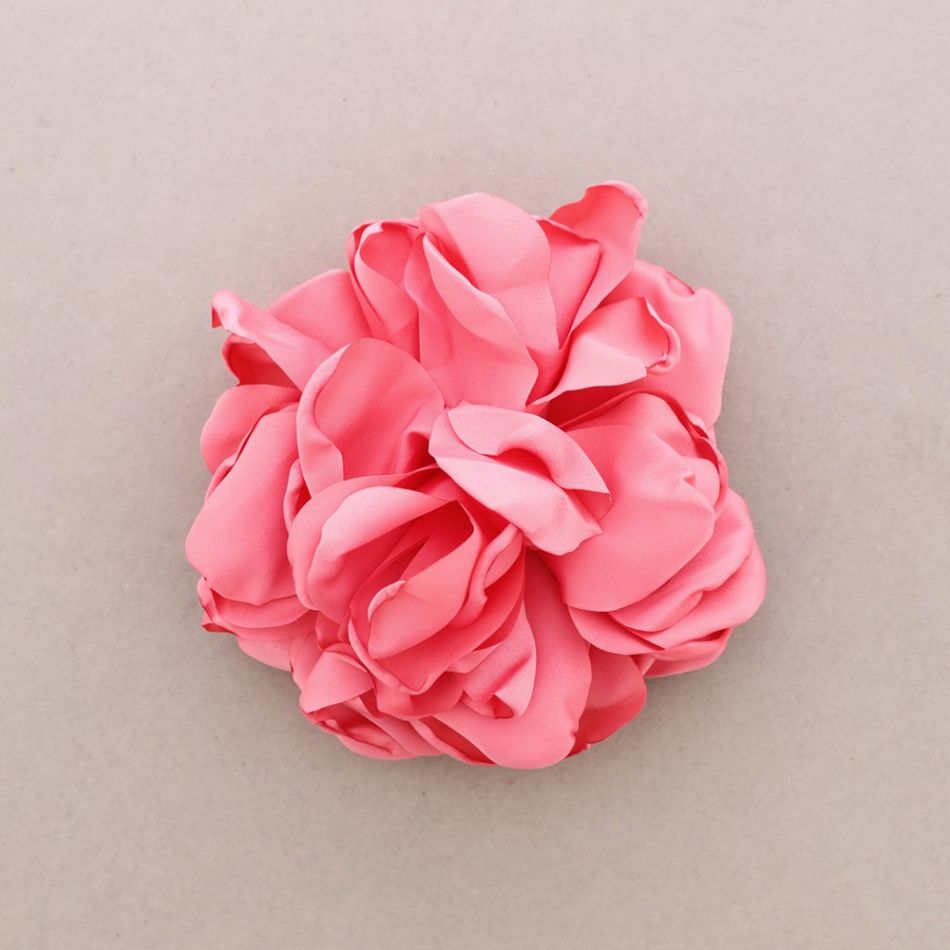 FABRIC FLOWER BROOCH 16CM
