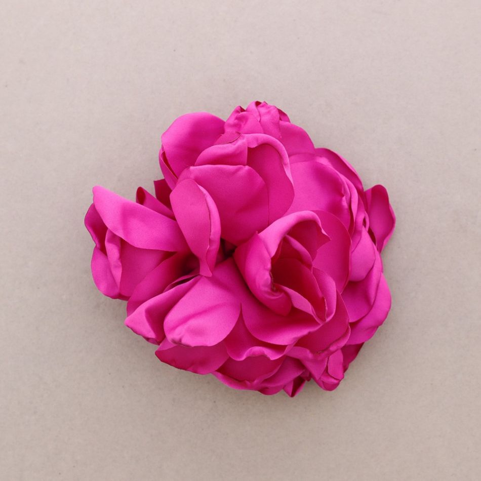 FABRIC FLOWER BROOCH 16CM