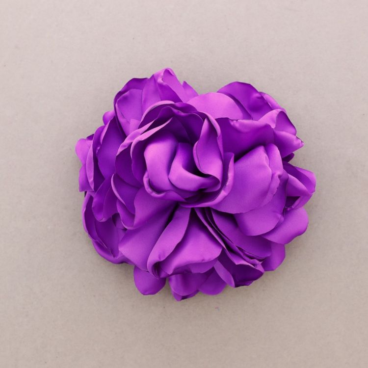 BROCHE FLOR TELA 16CM