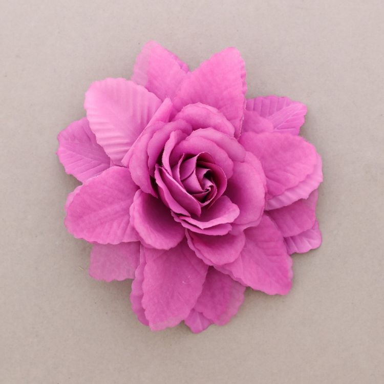 FABRIC FLOWER BROOCH 20CM