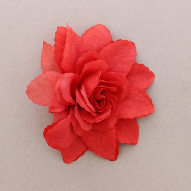 FABRIC FLOWER BROOCH 20CM
