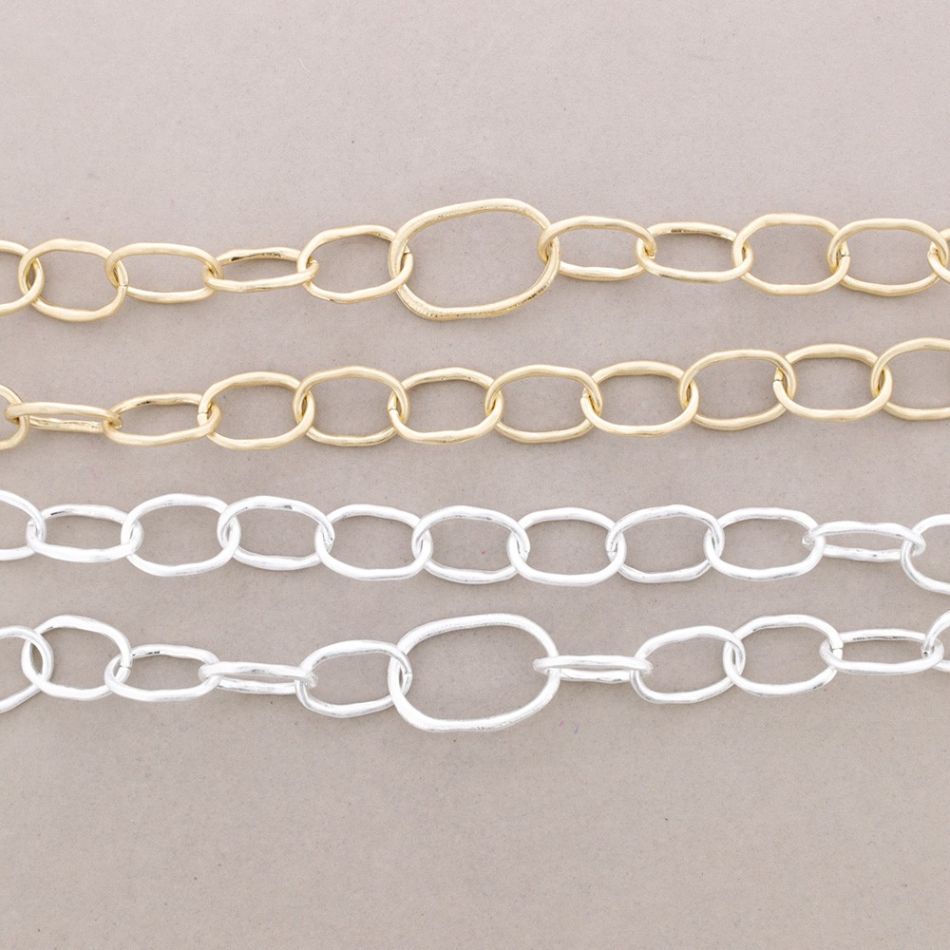 COLLAR LARGO ESLABONES METAL