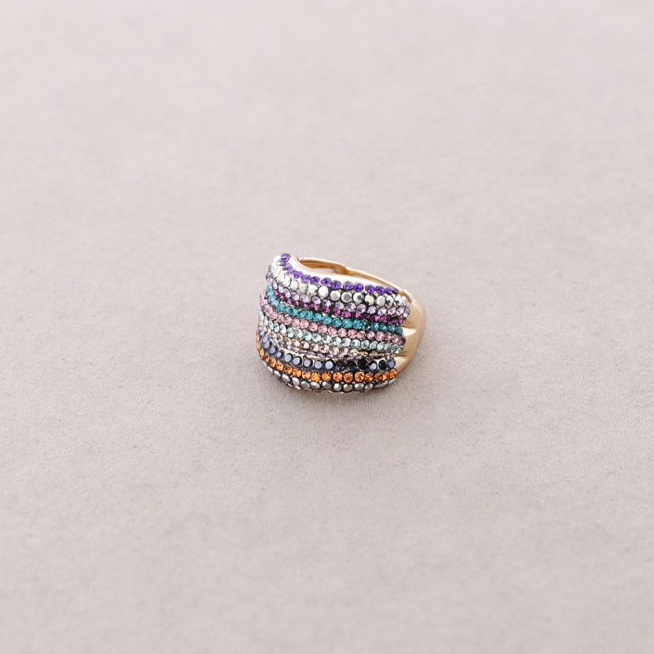 ANILLO ELÁSTICO METAL CRISTALES