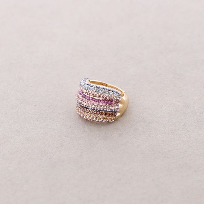 ANILLO ELÁSTICO METAL CRISTALES
