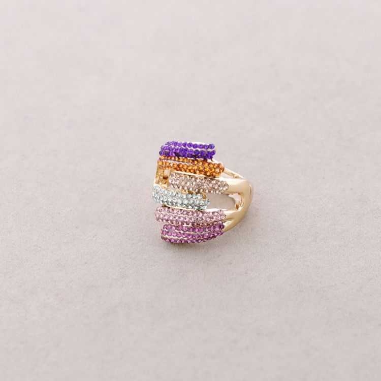 ANILLO ELÁSTICO METAL CRISTALES