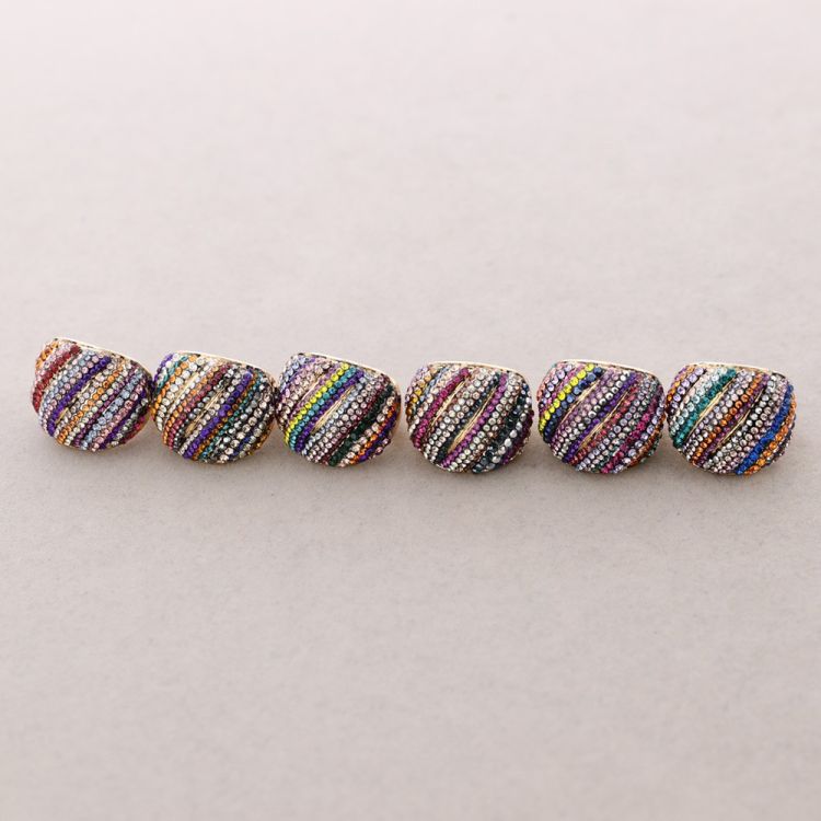 ANILLO ELÁSTICO METAL CRISTALES 2