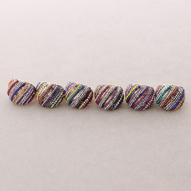 ANILLO ELÁSTICO METAL CRISTALES