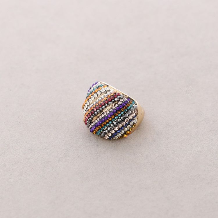 ANILLO ELÁSTICO METAL CRISTALES