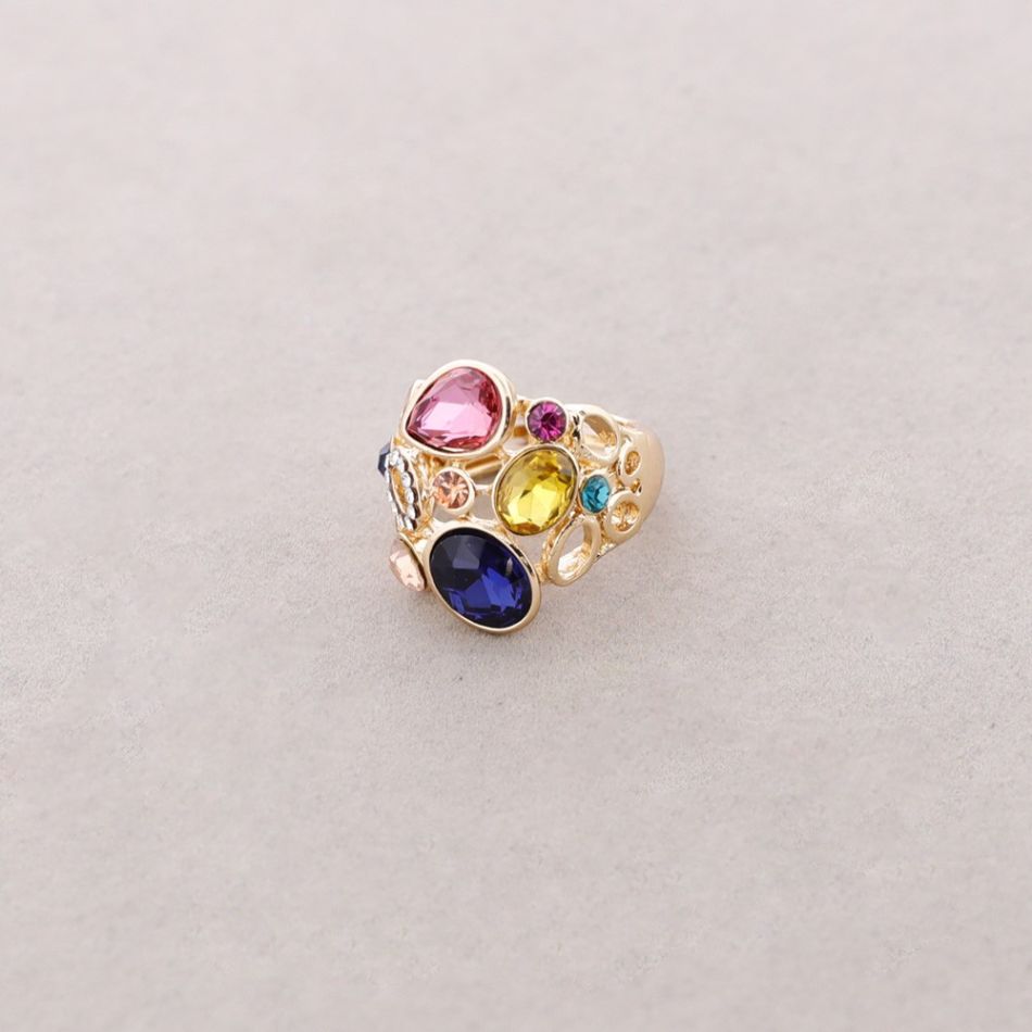 ANILLO ELÁSTICO METAL CRISTALES